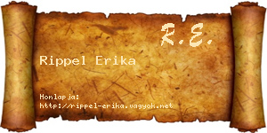 Rippel Erika névjegykártya